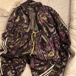 Retro Adidas gender neutral XL track suit (jacket and pants)